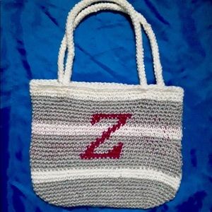 Sparkle initial Tote Bag!